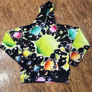 Rare! Latdtpas brand paint splatter hoodie